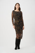 Load image into Gallery viewer, Joseph Ribkoff Tiger Dress 264211 - Tiger Animal Print