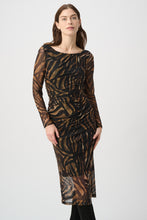 Load image into Gallery viewer, Joseph Ribkoff Tiger Dress 264211 - Tiger Animal Print