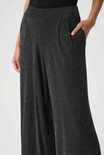 Load image into Gallery viewer, Joseph Ribkoff Lurex Wide Leg Pant 264942 - Black Silver