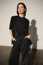 Load image into Gallery viewer, Joseph Ribkoff Mock Neck Lurex Sweater 264943 - Black Silver