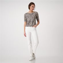 Load image into Gallery viewer, Monari Leo Allover Tee Shirt 409204 Coffee Bean