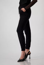 Load image into Gallery viewer, Monari Drawstring Jogger Embellished 808432 - Black