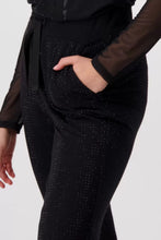 Load image into Gallery viewer, Monari Drawstring Jogger Embellished 808432 - Black