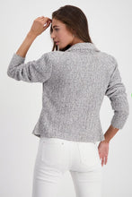 Load image into Gallery viewer, Monari Chrome Knit Jacket 808697- Cloudy Grey