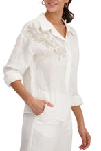 Load image into Gallery viewer, Monari Linen Blouse 408982 - White