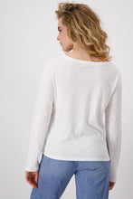 Load image into Gallery viewer, Monari Best Friends Tee Shirt 409192 Off White