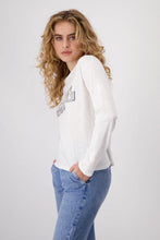 Load image into Gallery viewer, Monari Best Friends Tee Shirt 409192 Off White