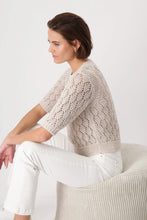 Load image into Gallery viewer, Monari Ajour Knit Sweater 409480 Warm Sand