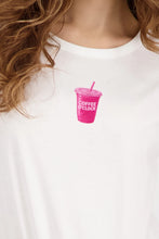 Load image into Gallery viewer, Monari Coffee To Go Tee 410197 - Off White