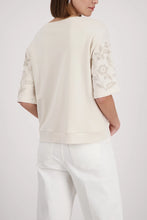 Load image into Gallery viewer, Monari Embroidery Jersey Top 410257 - Beige