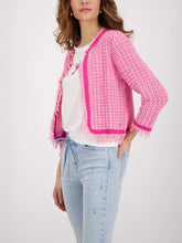 Load image into Gallery viewer, Monari Tweed Knit Jacket 410386 - Flower Pink