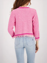 Load image into Gallery viewer, Monari Tweed Knit Jacket 410386 - Flower Pink