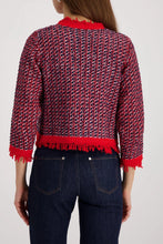 Load image into Gallery viewer, Monari Tweed Knit Jacket 410386 - Marine
