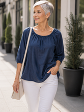 Load image into Gallery viewer, Lauren Montauk Soft Pant 16A - Navy