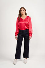 Load image into Gallery viewer, Vassalli Wide Leg Ankle Grazer Jean 5995A - Ink Denim