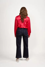 Load image into Gallery viewer, Vassalli Wide Leg Ankle Grazer Jean 5995A - Ink Denim