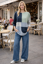 Load image into Gallery viewer, Bromley Panel Play Sweater 2808 - Denim