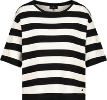 Load image into Gallery viewer, Monari Sweatshirt Stripes - Black/Vanilla