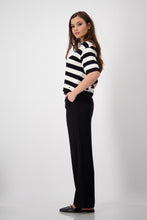 Load image into Gallery viewer, Monari Sweatshirt Stripes - Black/Vanilla