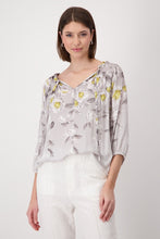 Load image into Gallery viewer, Monari Flower All Over Blouse 408665 - Grey