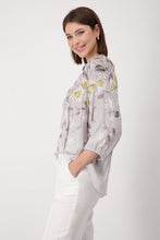 Load image into Gallery viewer, Monari Flower All Over Blouse 408665 - Grey