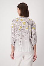 Load image into Gallery viewer, Monari Flower All Over Blouse 408665 - Grey