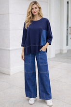 Load image into Gallery viewer, Lauren Verona Weekend Top 130VWTD - Denim