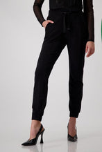 Load image into Gallery viewer, Monari Drawstring Jogger Embellished 808432 - Black