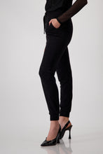 Load image into Gallery viewer, Monari Drawstring Jogger Embellished 808432 - Black