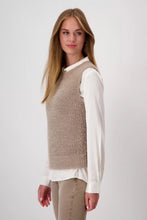 Load image into Gallery viewer, Monari  Milk Chocolate Knit Vest 808454
