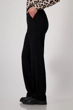 Load image into Gallery viewer, Monari Schwarz Script Ribbon Trouser 808495 - Black
