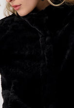 Load image into Gallery viewer, Monari Faux Fur Boxy Jacket 808513 - Black
