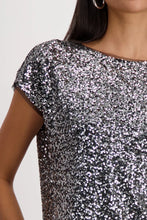 Load image into Gallery viewer, Monari Let's Celebrate Sequin Top 808602 - Black