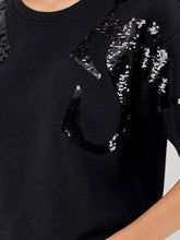 Load image into Gallery viewer, Monari Sequin Top 808873 - Black