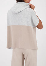 Load image into Gallery viewer, Monari Coloured Knit Vest Jacket 809622 - Grey and Champagne