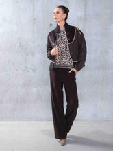 Load image into Gallery viewer, Alison Sheri Quilted Pipe Trim Zip Front Jacket 44228