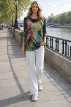 Load image into Gallery viewer, Renoma Jaime Burnout Top 2709 - Multi