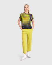 Load image into Gallery viewer, Alembika Ruffle Hem Top ST830 - Stripe Mix