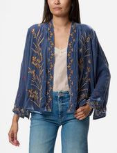 Load image into Gallery viewer, Johnny Was Aria Tonal Velvet Bolero J48325-2DJ - Blue Night