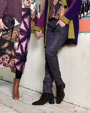 Load image into Gallery viewer, Alembika Paisley Iconic Stretch Jeans AP801E - Eggplant