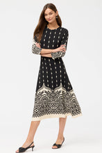 Load image into Gallery viewer, Johnny Was Bellamy Midi Dress L33425 - Black Cream