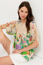 Load image into Gallery viewer, Johnny Was Bluet Drawcord Sleeve Blouse C14626-5 - Thoria