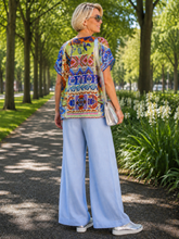 Load image into Gallery viewer, Johnny Was Marron Tunic C10626-3 Ameria Scarf