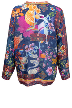 Load image into Gallery viewer, Johnny Was Audrey Oversized Blouse C18324-E - Dreamer Blue