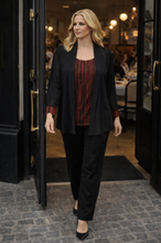 Load image into Gallery viewer, Amanda Captains Table 61466 - Black Red