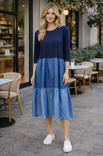 Load image into Gallery viewer, Lauren Como Vista Dress 130CV - Denim Blue