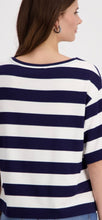 Load image into Gallery viewer, Monari Sweatshirt Stripes - Navy and White