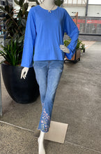 Load image into Gallery viewer, Foil Belong Together Sweater CFO7996 - Retro Blue