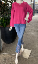 Load image into Gallery viewer, Foil Belong Together Sweater CFO7996 - Plum Berry