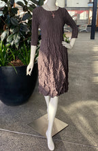 Load image into Gallery viewer, Alquema 3/4 Sleeve Smash Pocket Dress AD544SMOC - Smokey Chocolate